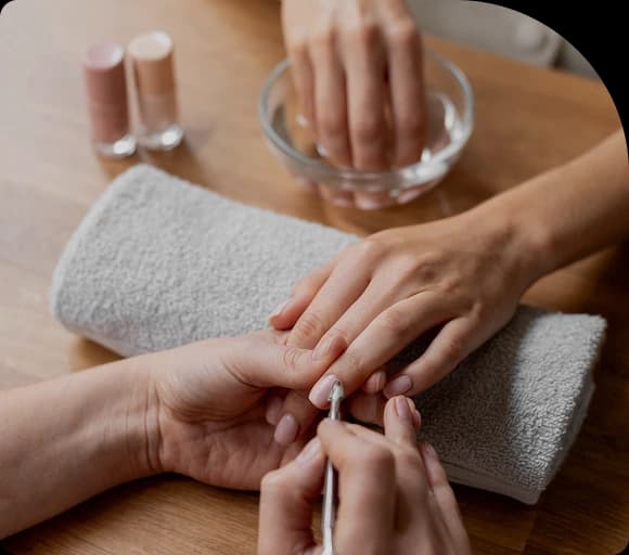 Manicure at Anura Spa, Thamel, Kathmandu