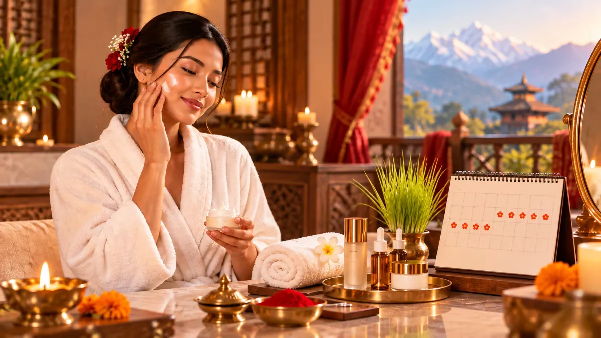 Dashain Beauty Preparation: 14-Day Booking Countdown